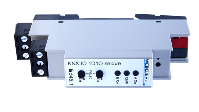 Weinzierl KNX IO 546.1 Secure (1D1O) The Smallest Dimming Actuator
